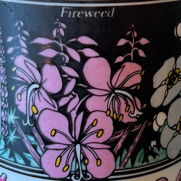 FLOWERS of ALASKA Mug ~ Sitka Rose ~ Lupine ~ Forget-Me-Not ~ Iceland Poppy - Picture 10 of 14